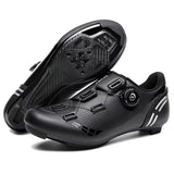 Men's Adjustable Spin Buckle Lock-Free Road Cycling Sneakers