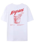 Women's Negroni Cocktail Drinking Letter Print T-shirts