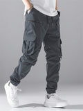 Men's Hip Hop Jogging Pants With Flap Pockets