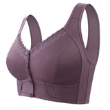 Comfort Front Closure Breathable Seamless Wireless Bra for Seniors