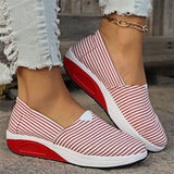 American Flag Print Cozy Canvas Loafers for Women