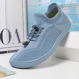 Male Ultrasoft Knitted Fabric Lace-up Sneakers