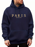 Men's PARIS Romantic City Print Fashion Pullover Hoodies