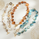 Boho Style Seashell & Artificial Pearl Stone Necklaces