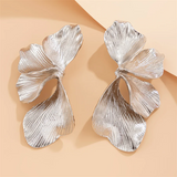 Personality Striped Leaves Earrings for Ladies