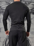 Men's Running Training Sweat-wicking Knitted Cotton V-Neck Shirt