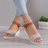 Female Ankle Buckle Strap Non-slip Platform Sandals