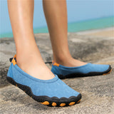 Women's Breathable Rubber Soft Sole Slip-On Shoes for Outdoor Activities