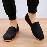 Male Breathable Jogging Slip On Canvas Flat Shoes