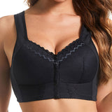 Comfort Front Closure Breathable Seamless Wireless Bra for Seniors