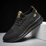 Male Lightweight Contrast Color Walking Jogging Sneakers