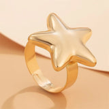 Women's Simple Vogue Gold & Silver Star Rings