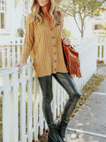 Fashion Button Up Long Sleeve Sweaters for Women