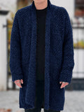 Stylish Mid-length Knit Cardigan Sweater for Men