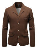 Men's Lightweight Lapel Slim Fit Button Up Suit Coat