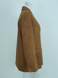 Women's Vintage Notched Lapel Single-Breasted Loose Blazer