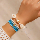 Sea Snail Starfish Seed Beads Weaving Rope Bracelets