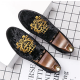 Men's Vintage Luxury Hand Embroidery Soft Sole Dress Shoes