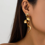 Exaggerated Fashion Twisted Metal Party Earrings for Women