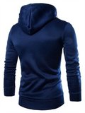 Cozy Double Zippers Color-blocked Hoodies for Men