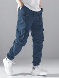 Men's Hip Hop Jogging Pants With Flap Pockets