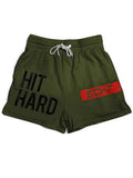 Men's Letter Print Sports Boxing Drawstring Shorts