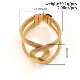 Women's Adjustable Twisted Cutout Elastic Bracelets