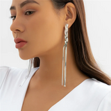 Intertwined Braided Drop Earrings for Ladies