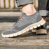 Sweat Absorbing Knitted Fabric Sneakers for Male