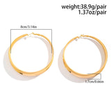 Exaggerated Big Circle Hoop Earrings for Women