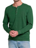 Men's Slim Fit Long Sleeve Knitted Henley Shirts