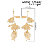 Lady Eucalyptus Apple Gum Leaf Pendant Earrings