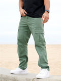 Men's Causal Comfy Straight Leg Cargo Pants