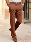 Men's Cozy Summer Business Party Straight-Leg Dress Pants