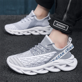 Stretchy Knitted Mesh Breathable Running Fitness Sneakers for Men