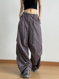 Women's Fashion Casual High Waist Baggy Cargo Pants