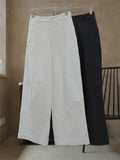 Women's Simple Fashionable High-rise White Trousers