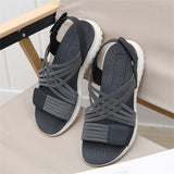 Cozy Open Toe Cross Strap Beach Sandals for Women