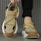 Men's Hook-and-loop Fastener Hollow Out Beach Sandals