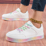 Spring Autumn Female Comfort Crystal Glitter Shoes