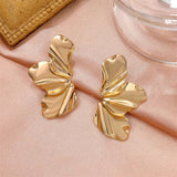 Three Petals Elegant Party Stud Earrings for Lady