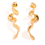 Exaggerated Fashion Twisted Metal Party Earrings for Women