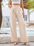 Women's Temperament Fashion Solid Color Dress Pants