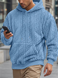 Men's Winter Casual Loose Fluffy Hoodies with Pocket