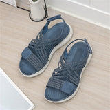 Cozy Open Toe Cross Strap Beach Sandals for Women