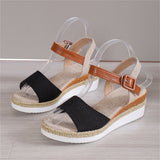 Female Ankle Buckle Strap Non-slip Platform Sandals