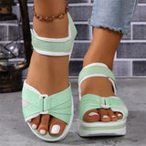 Women's Leisure Cutout Strappy Velcro Sandals