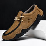 Men's Relaxed Cozy Contrast Color Lace-Up Flats