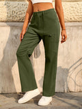 Stylish High Waist Multi-Pocket Cargo Pants for Women