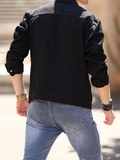 Male Hard-wearing Streetwear Ripped Denim Jacket